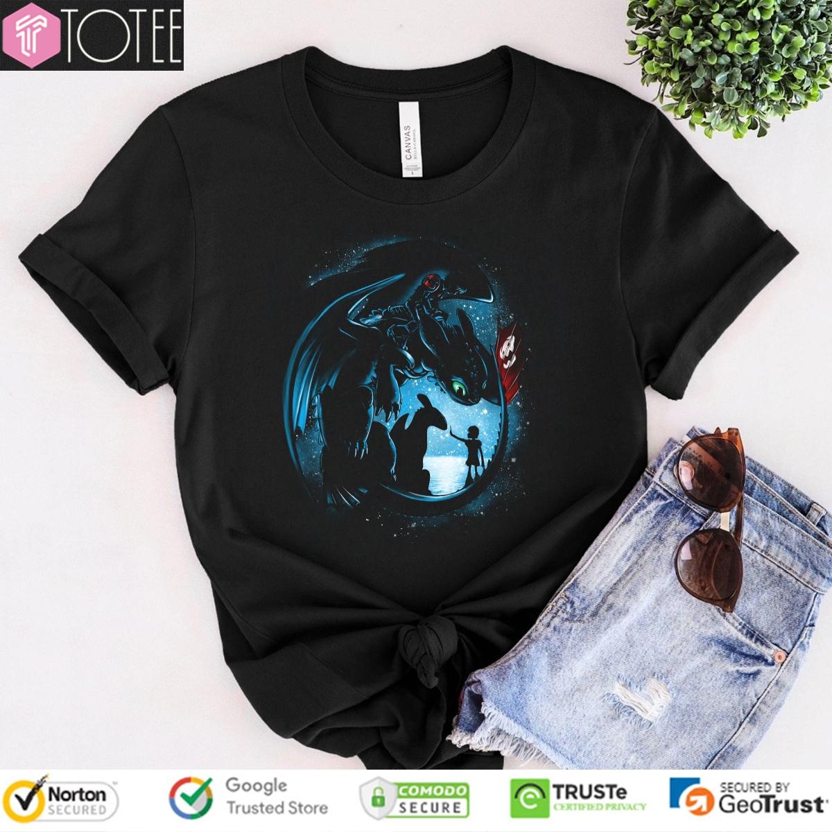 Toothless And Hiccup Yesterday And Tomorrow T-shirt